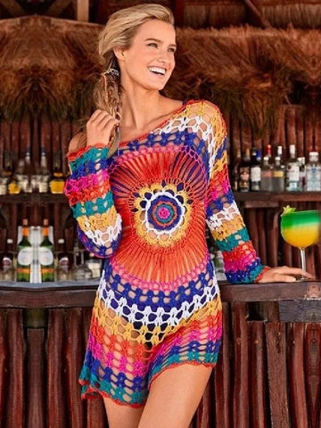 Handmade Knitted Beach Cover-Up