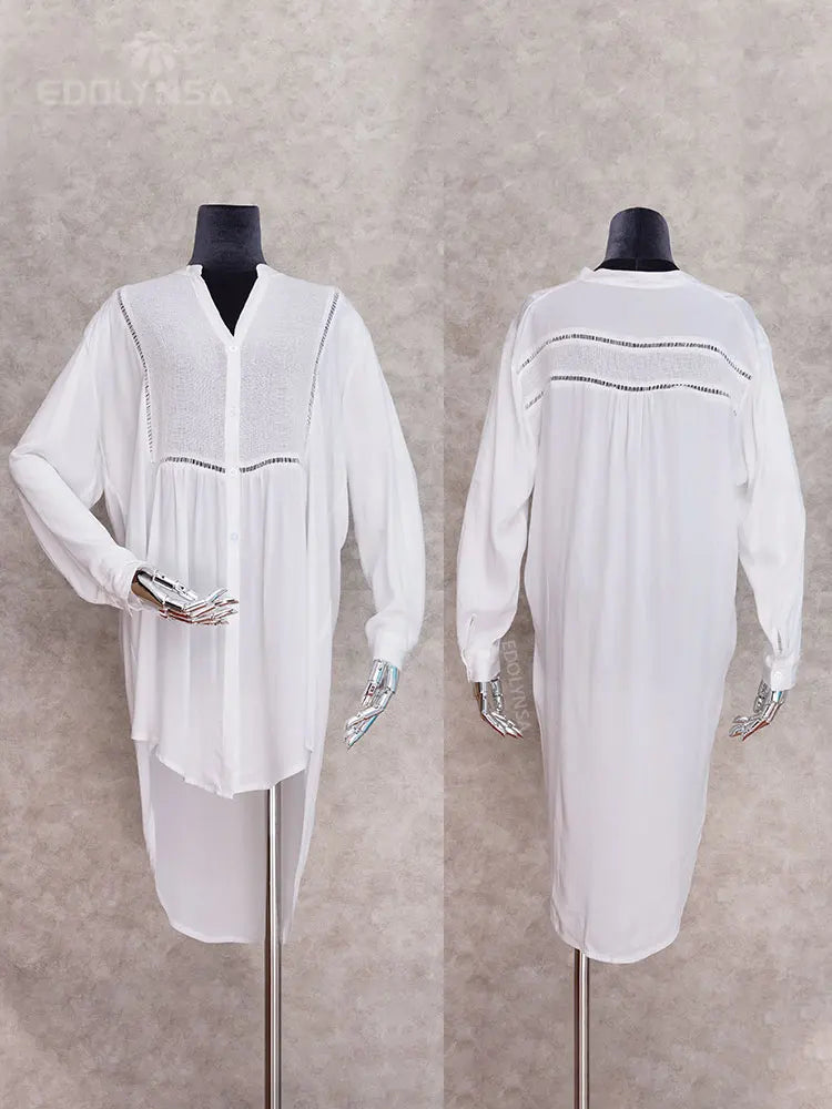 White Tunic Beach Cover-Up