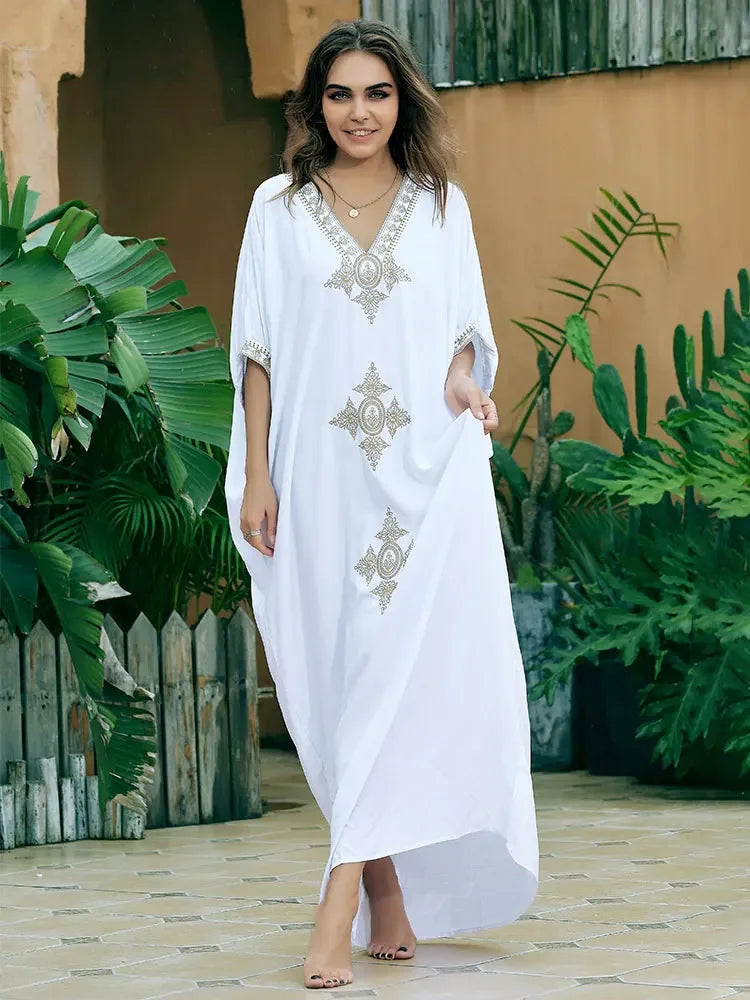 Opulent Sophistication Embroidered Kaftan