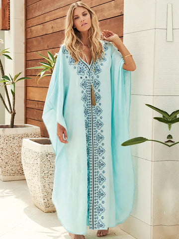 Embroidery Beach Kaftan