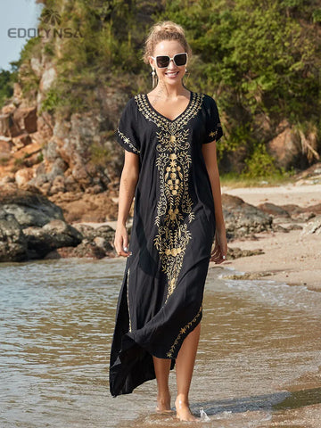 Embroidery Beach Cover-Up