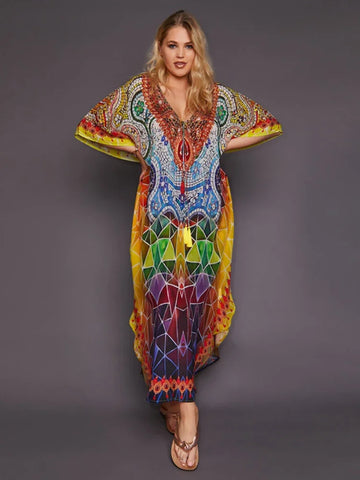 Plus Size Vacation Kaftan